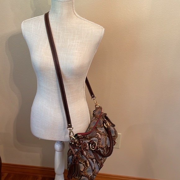 Dooney & Bourke Limited Edition Python/Snakeskin Florentine Satchel - Picture 2 of 16